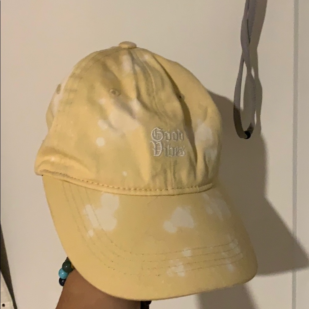 Yellow “Good Vibes” Baseball Hat